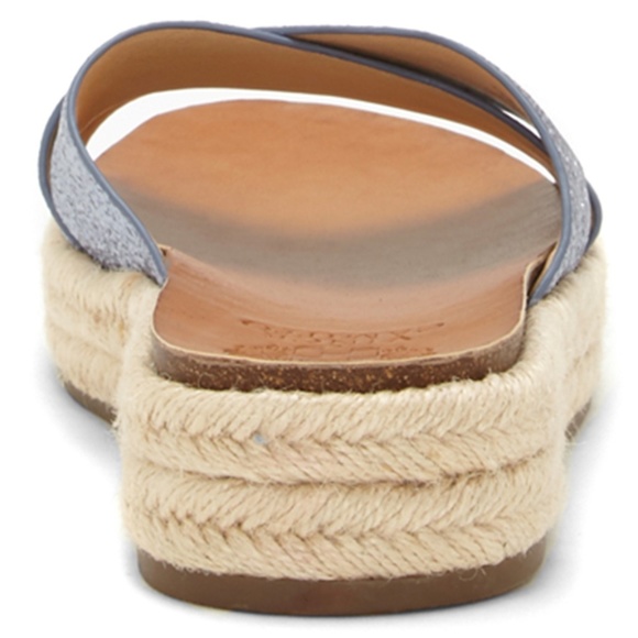 Vince Camuto Blue Espadrille Platform Slide Sandal - Picture 6 of 9